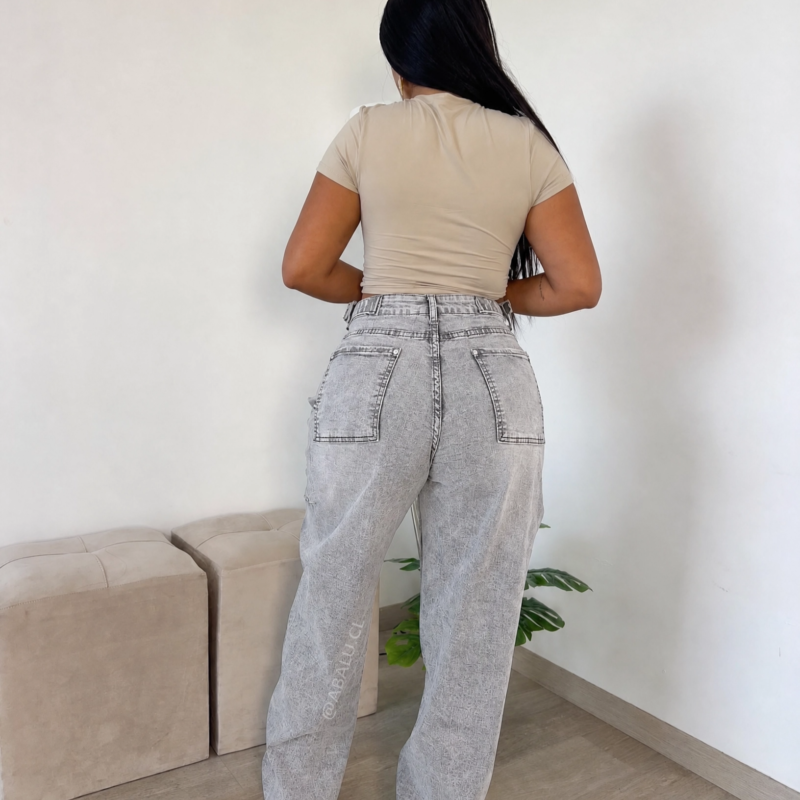 Baggy Jeans - Gris Claro